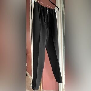 rag & bone Black Joggers with White Side Stripes.Size s/p
